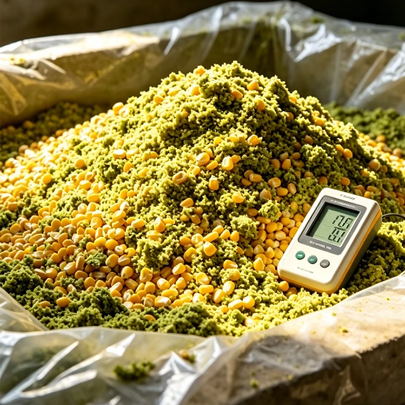 Korkealaatuinen fermentoitu maissisäilörehu