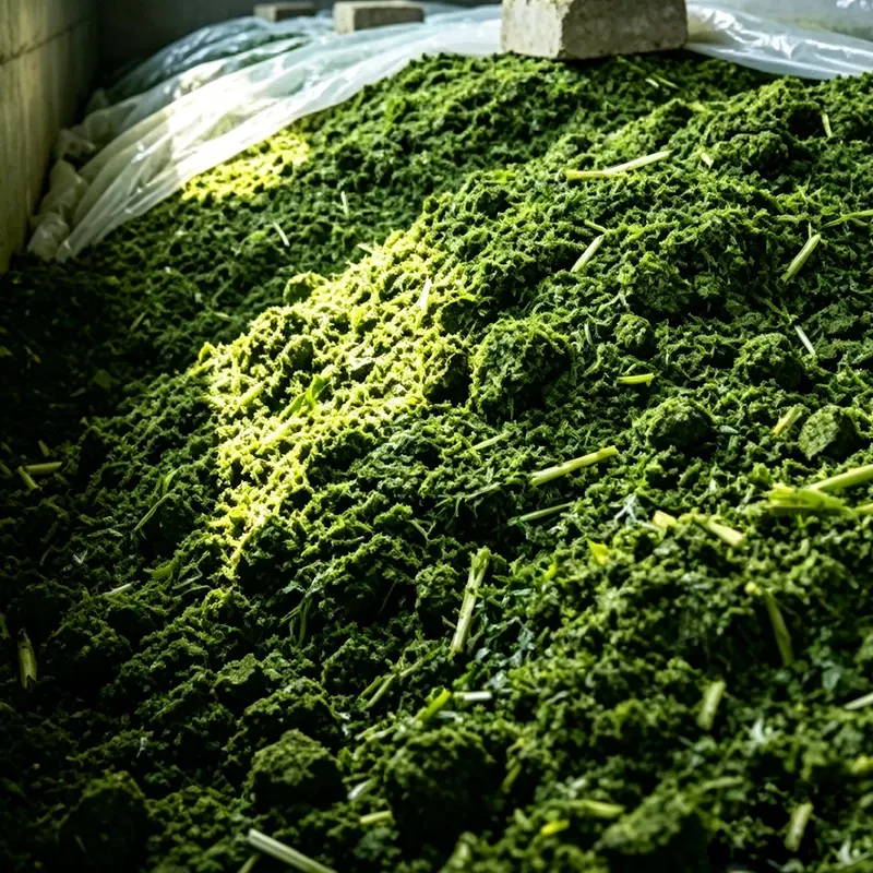 Pitkäaikainen fermentoitu maissisäilörehu